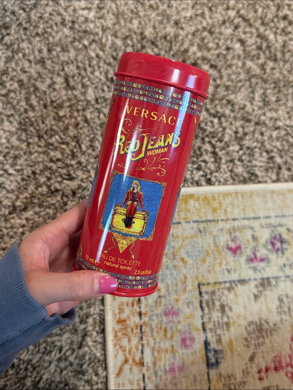 Versace Red Jeans Perfume w/ Tin Can